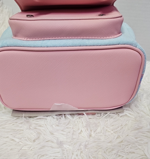 Barbie Loungefly Mini Terry Cloth Backpack & Wallet Pink & Blue Loungefly - Picture 10 of 16